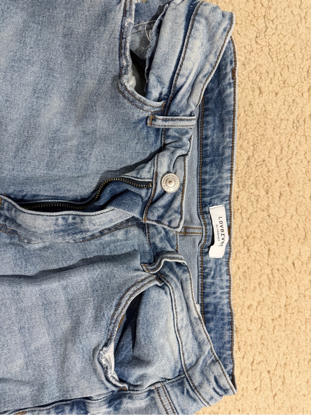 Light Blue Distressed Wide-Leg Jeans - Women's Flare - Picture 2 of 4